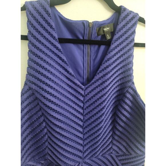 Mossimo Women's Sleeveless Purple Fit and Flare Dress Size L - Picture 2 of 3